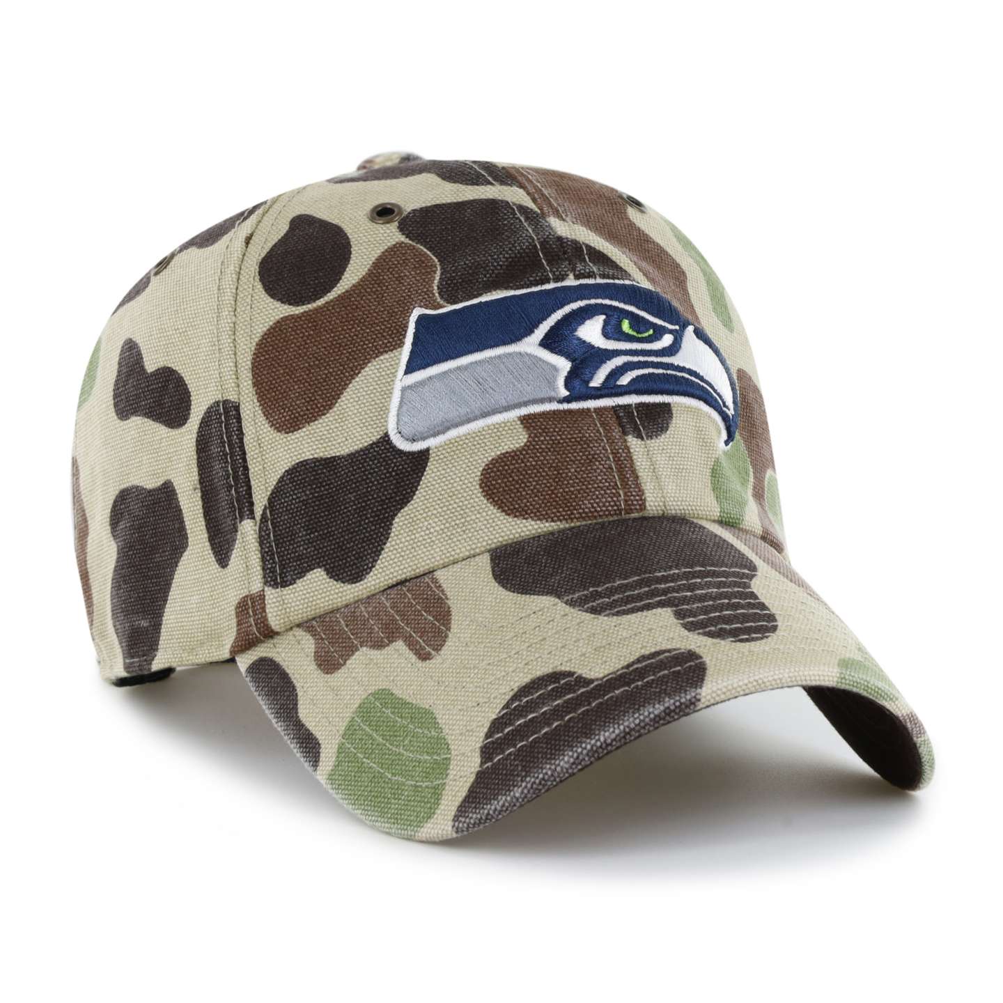 Мужская бейсболка '47 Seattle Seahawks Camo Clean Up для Carhartt, цвет: Камуфляжный — фото 4