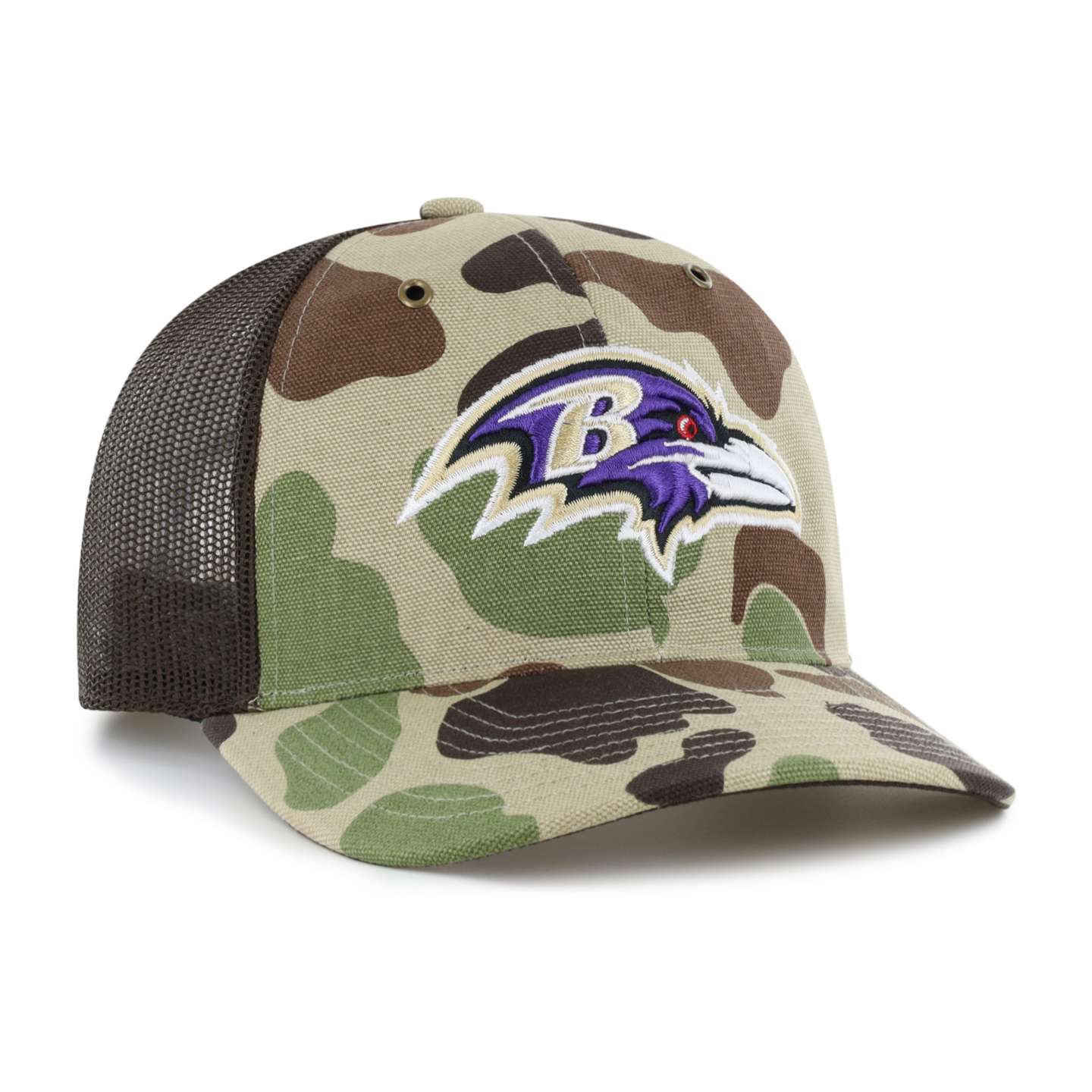 Кепка-тракер '47 Baltimore Ravens Camo Trucker для Carhartt, Relaxed Fit, цвет: Камуфляжный — фото 4