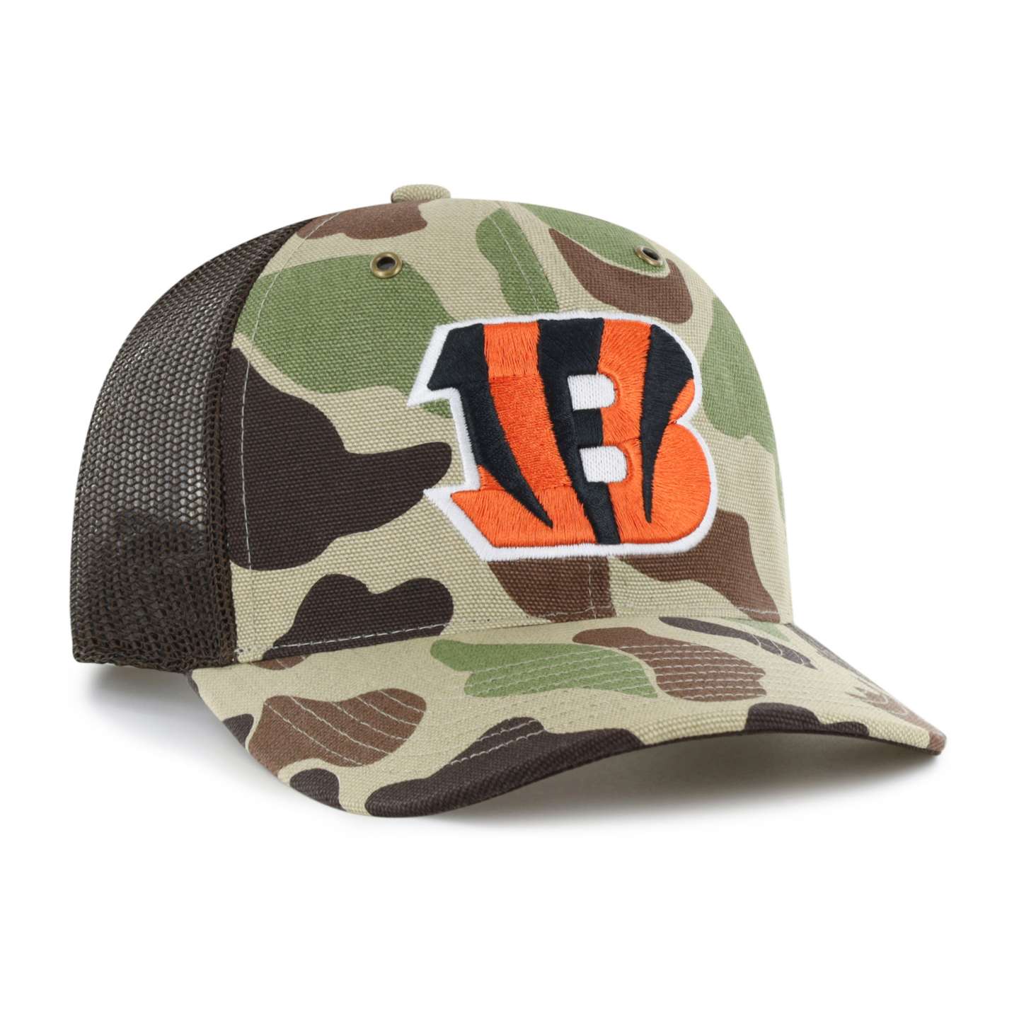 Кепка-тракер '47 Cincinnati Bengals Camo Trucker для Carhartt, Relaxed Fit, цвет: Камуфляжный — фото 4