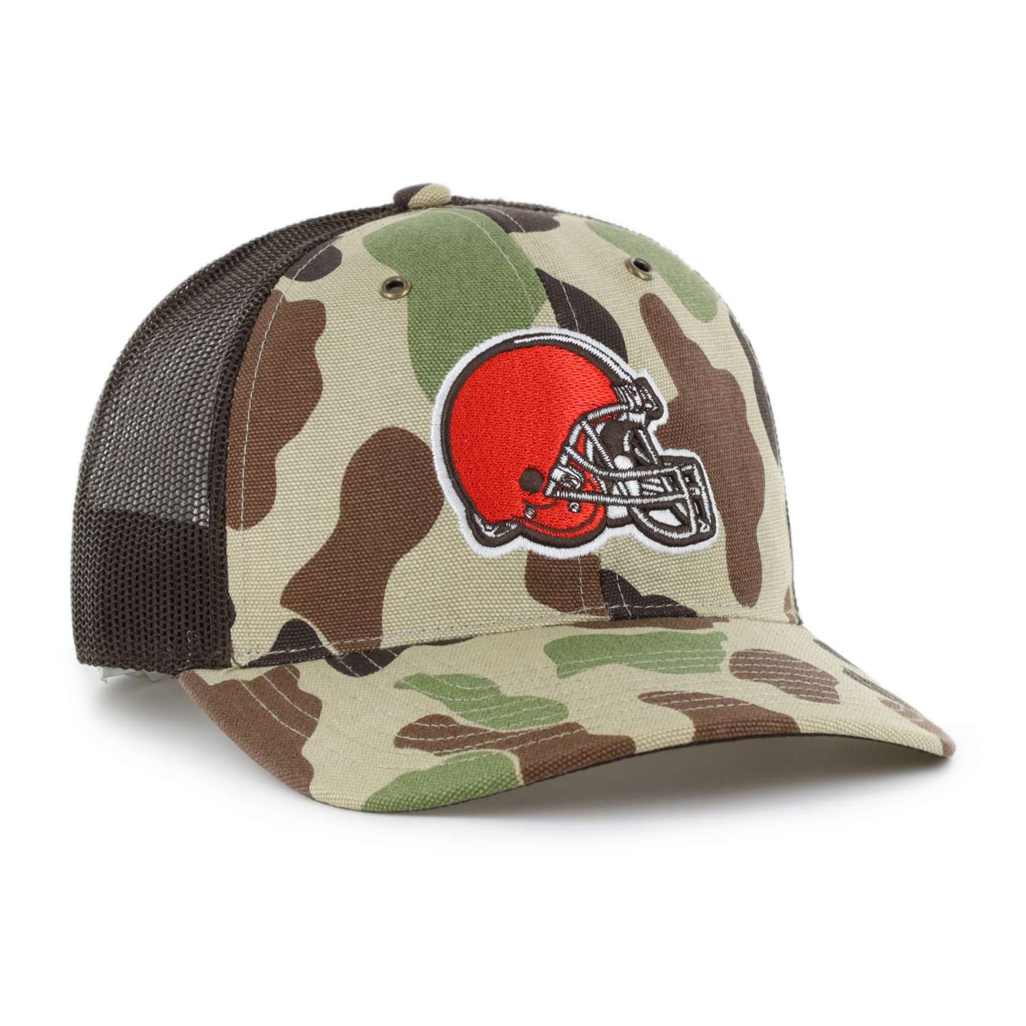 Кепка-тракер '47 Cleveland Browns Camo Trucker для Carhartt, Relaxed Fit, цвет: Камуфляжный — фото 4