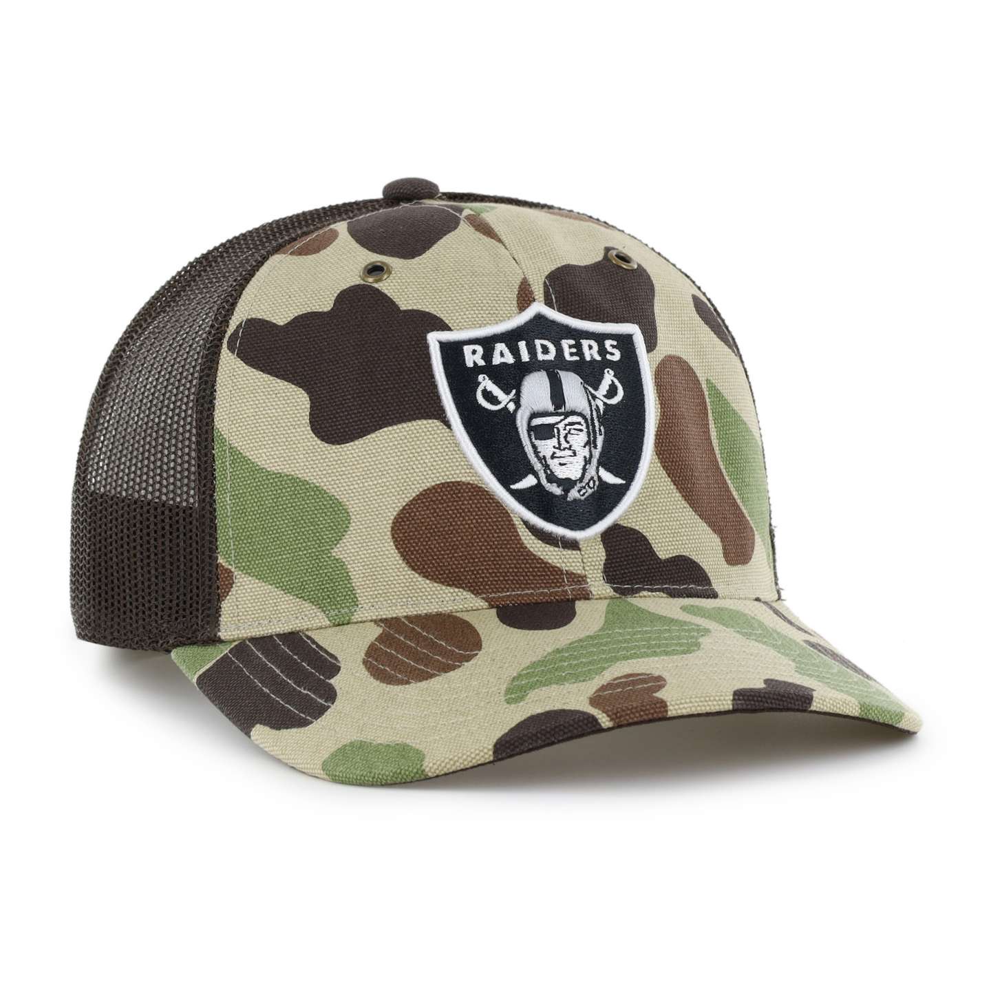 Мужская кепка-тракер '47 Las Vegas Raiders Camo Trucker для Carhartt, свободный крой, цвет: Камуфляжный — фото 4