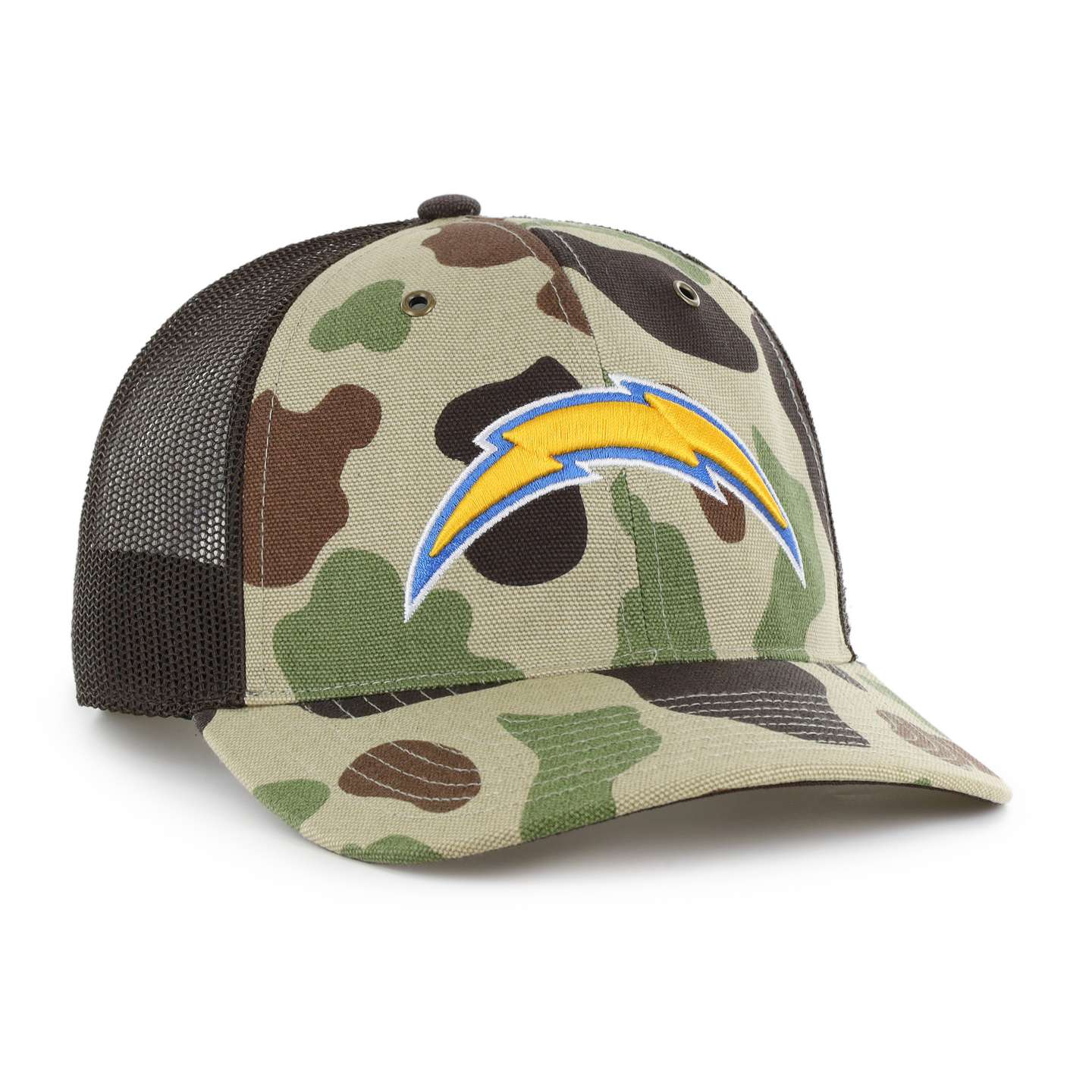 Мужская кепка-тракер '47 Los Angeles Chargers Camo Trucker для Carhartt, свободный крой, цвет: Камуфляжный — фото 4