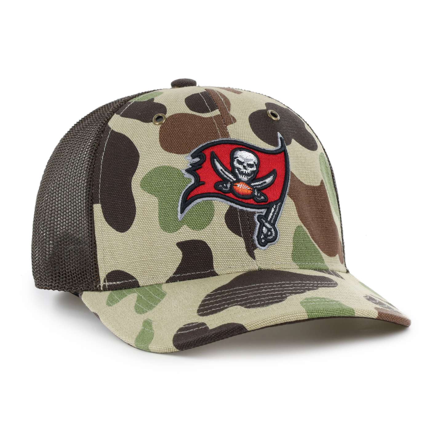 Мужская кепка-тракер '47 Tampa Bay Buccaneers Camo Trucker для Carhartt, свободный крой, цвет: Камуфляжный — фото 4