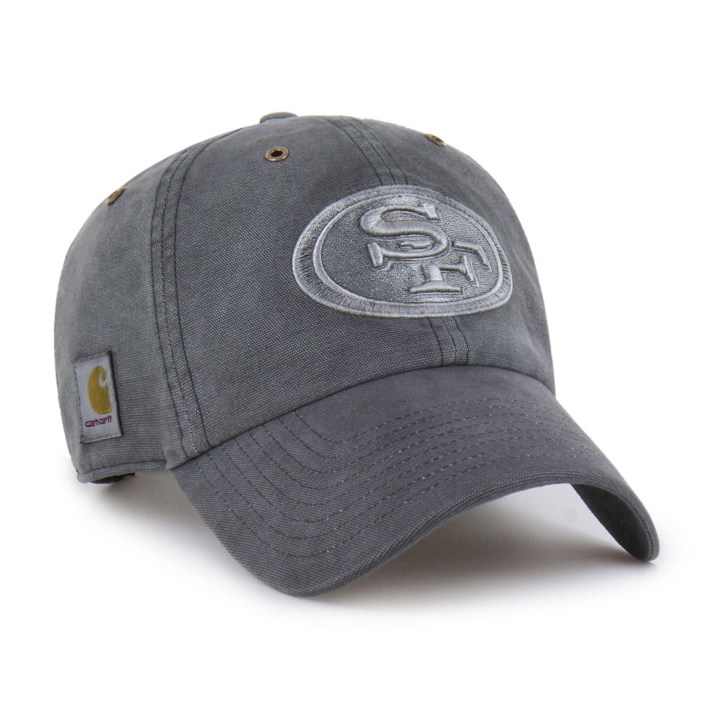 Бейсболка Carhartt San Francisco 49ers '47 Clean Up, окрашенная, цвет: Теневой — фото 4