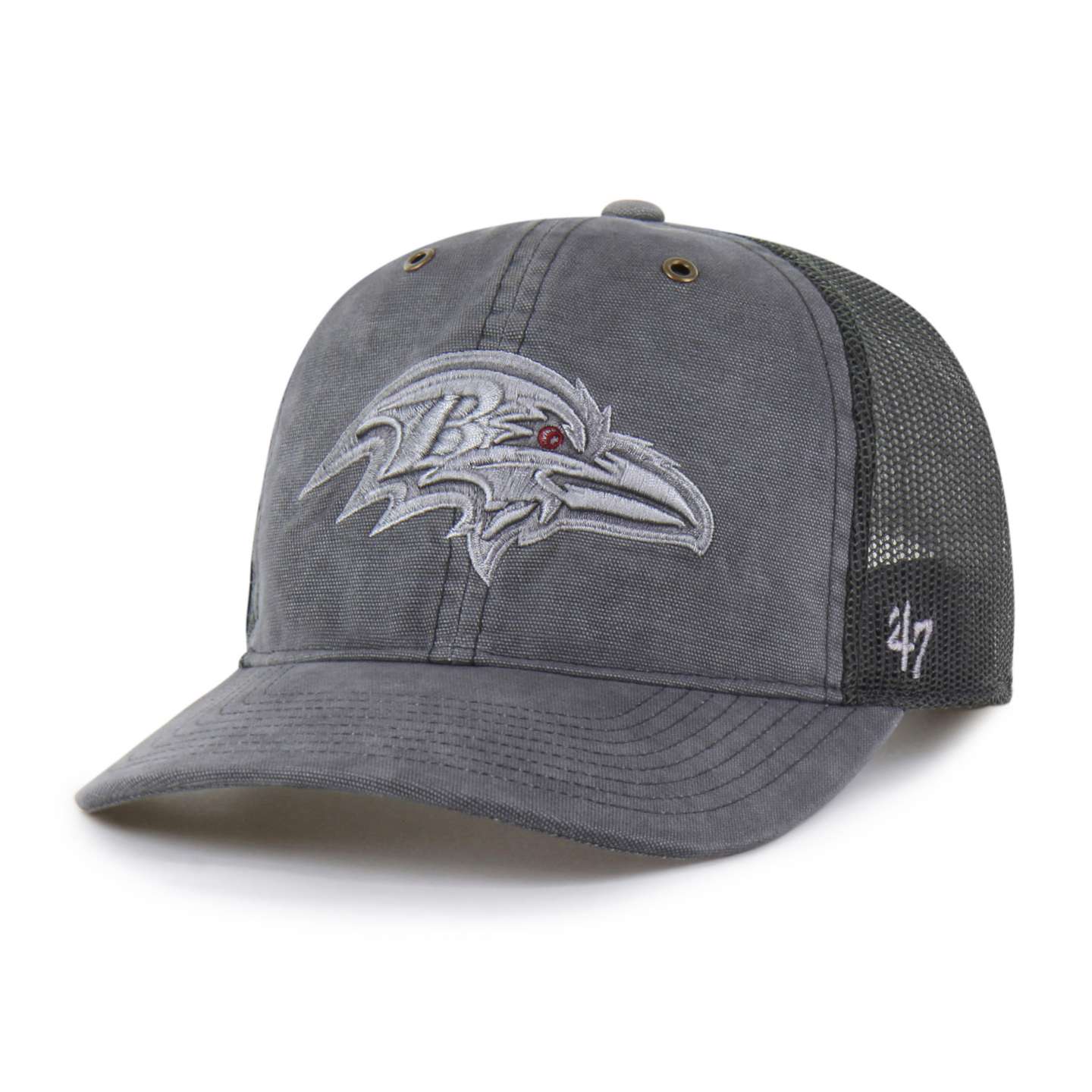 Бейсболка-тракер '47 Baltimore Ravens свободной посадки, окрашенная, для Carhartt, цвет: Теневой — фото 1