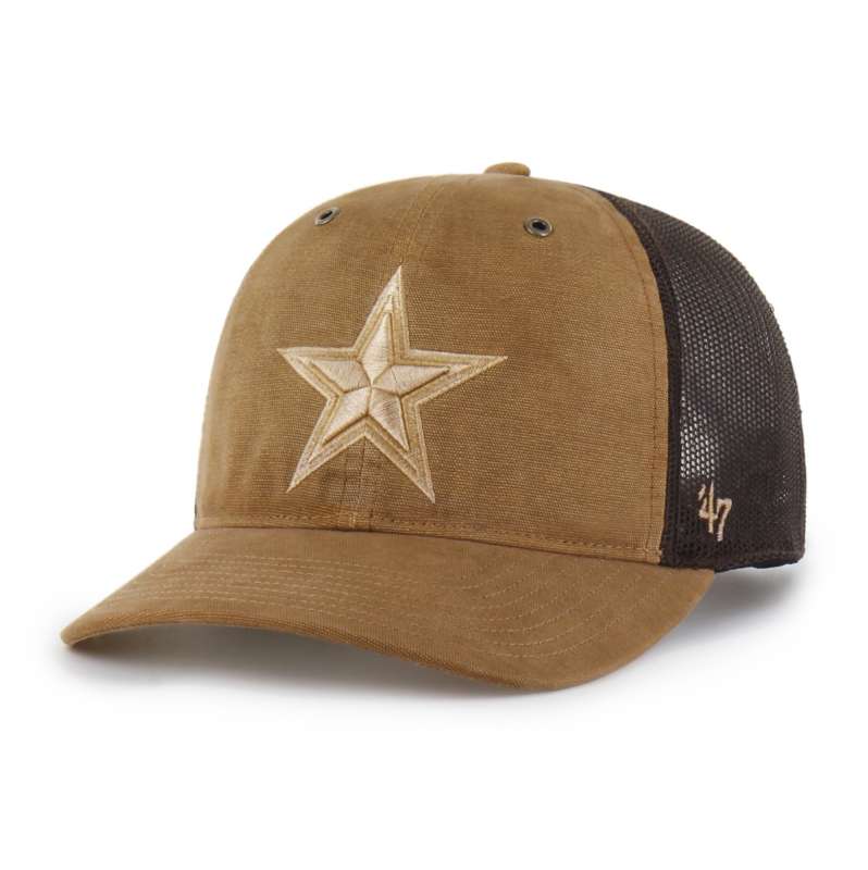 Carhartt  Worn Brown Dallas Cowboys '47 Dyed Trucker Relaxed Fit