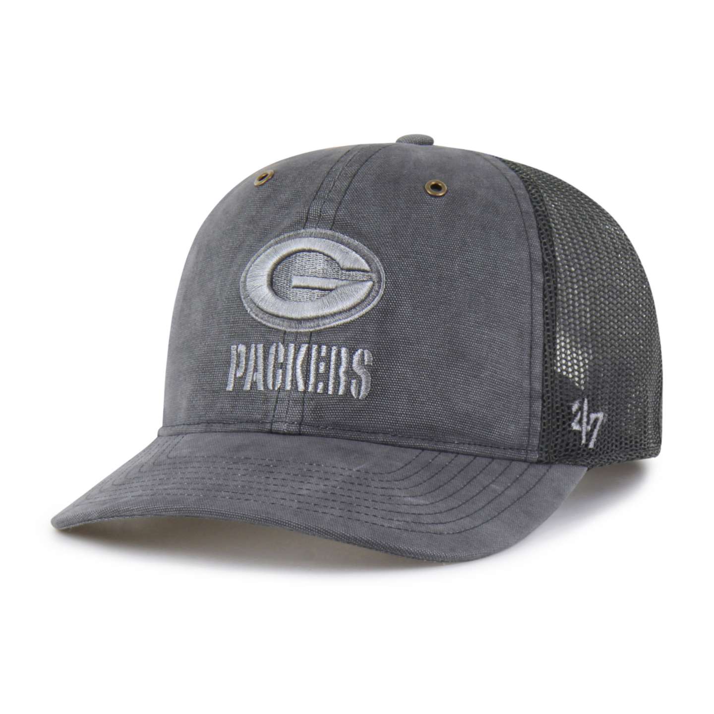 Мужская кепка Carhartt Green Bay Packers '47 Dyed Trucker Relaxed Fit, цвет: Теневой — фото 1