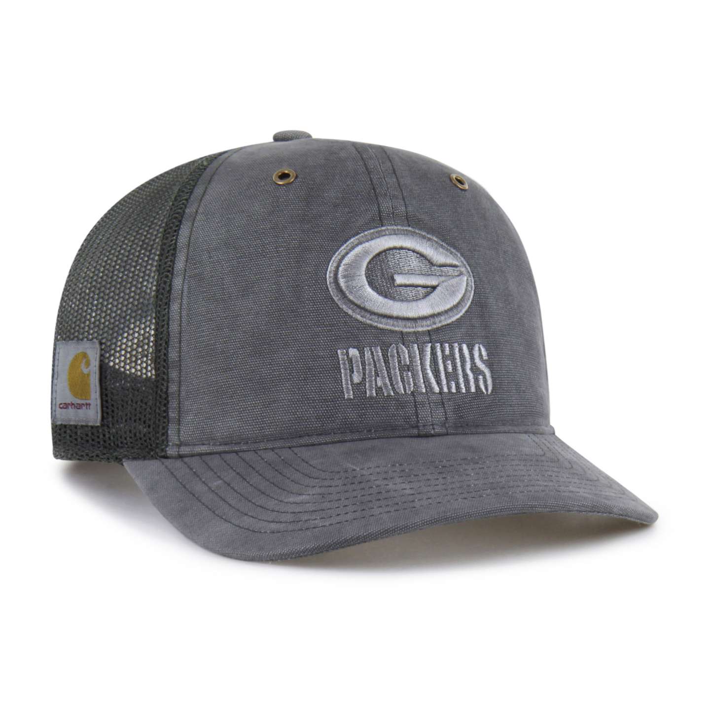 Мужская кепка Carhartt Green Bay Packers '47 Dyed Trucker Relaxed Fit, цвет: Теневой — фото 4