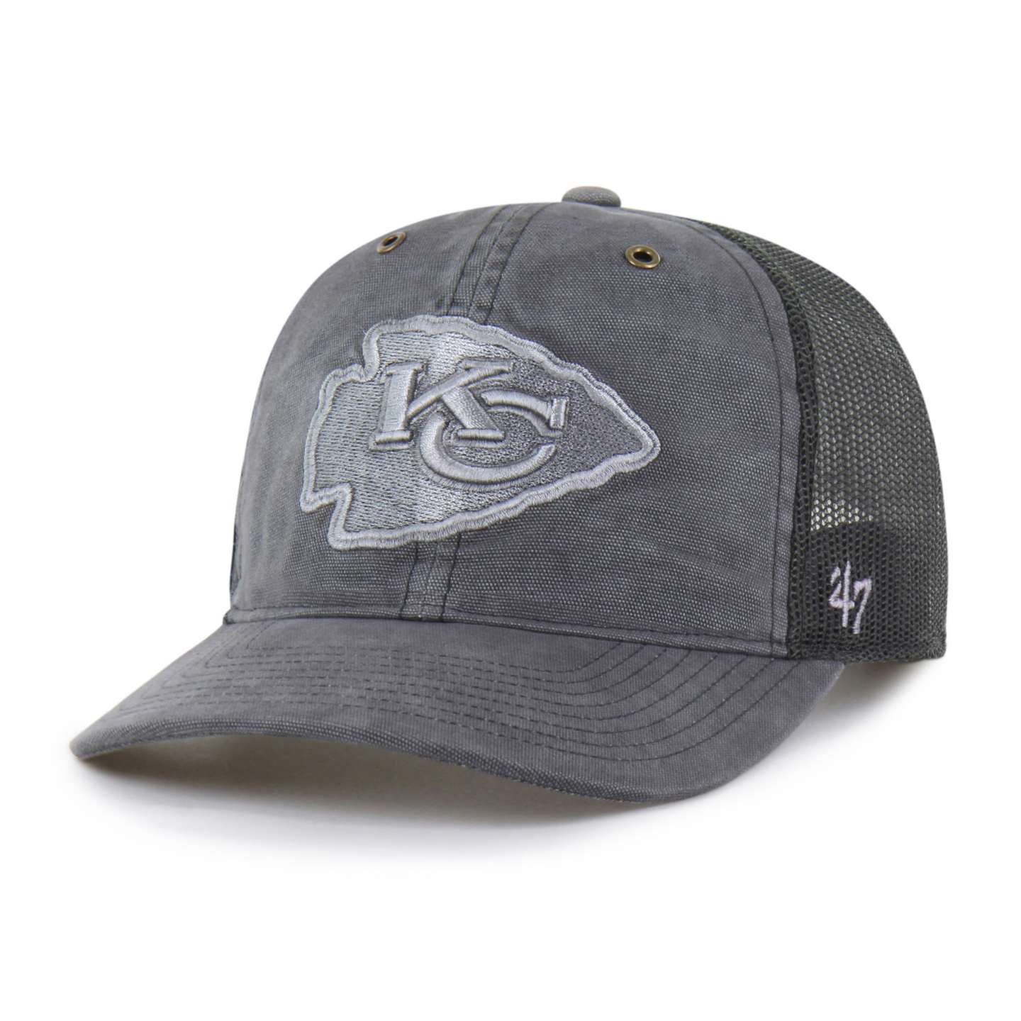 Бейсболка-тракер '47 Kansas City Chiefs свободной посадки, окрашенная, для Carhartt, цвет: Теневой — фото 1