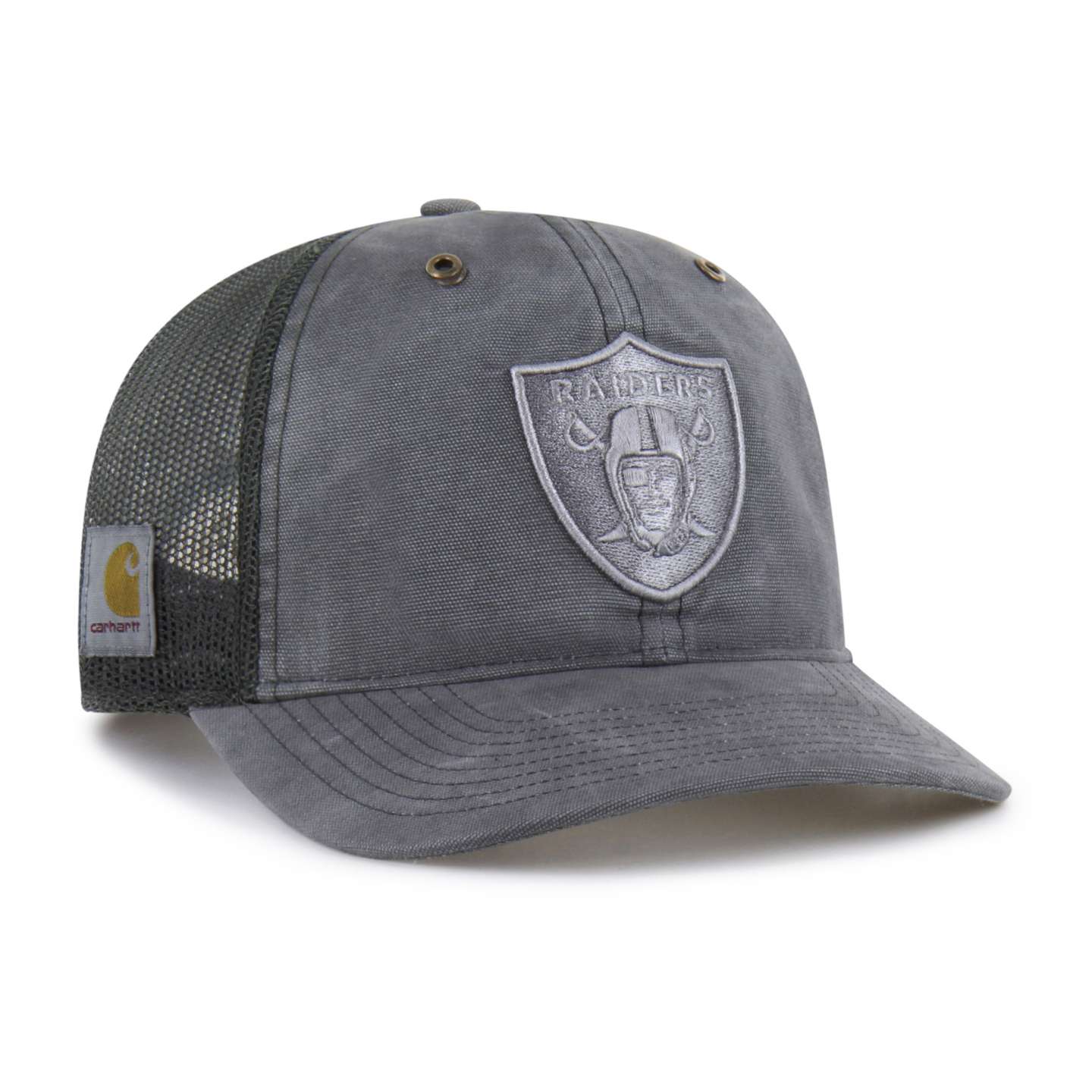 Мужская кепка Carhartt x '47 Las Vegas Raiders Dyed Trucker, цвет: Теневой — фото 4