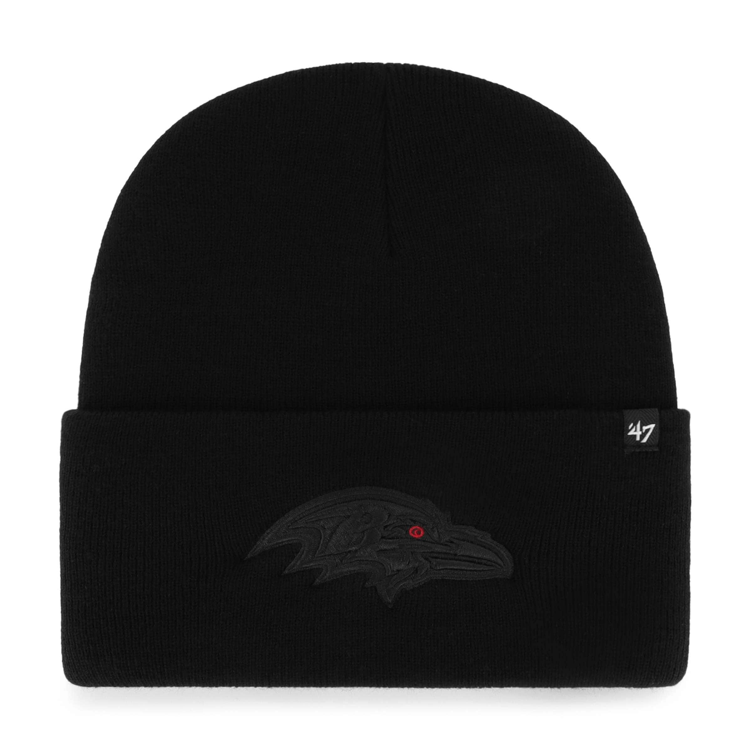Men's Carhartt x '47 Black Baltimore Ravens Cuffed Knit Hat