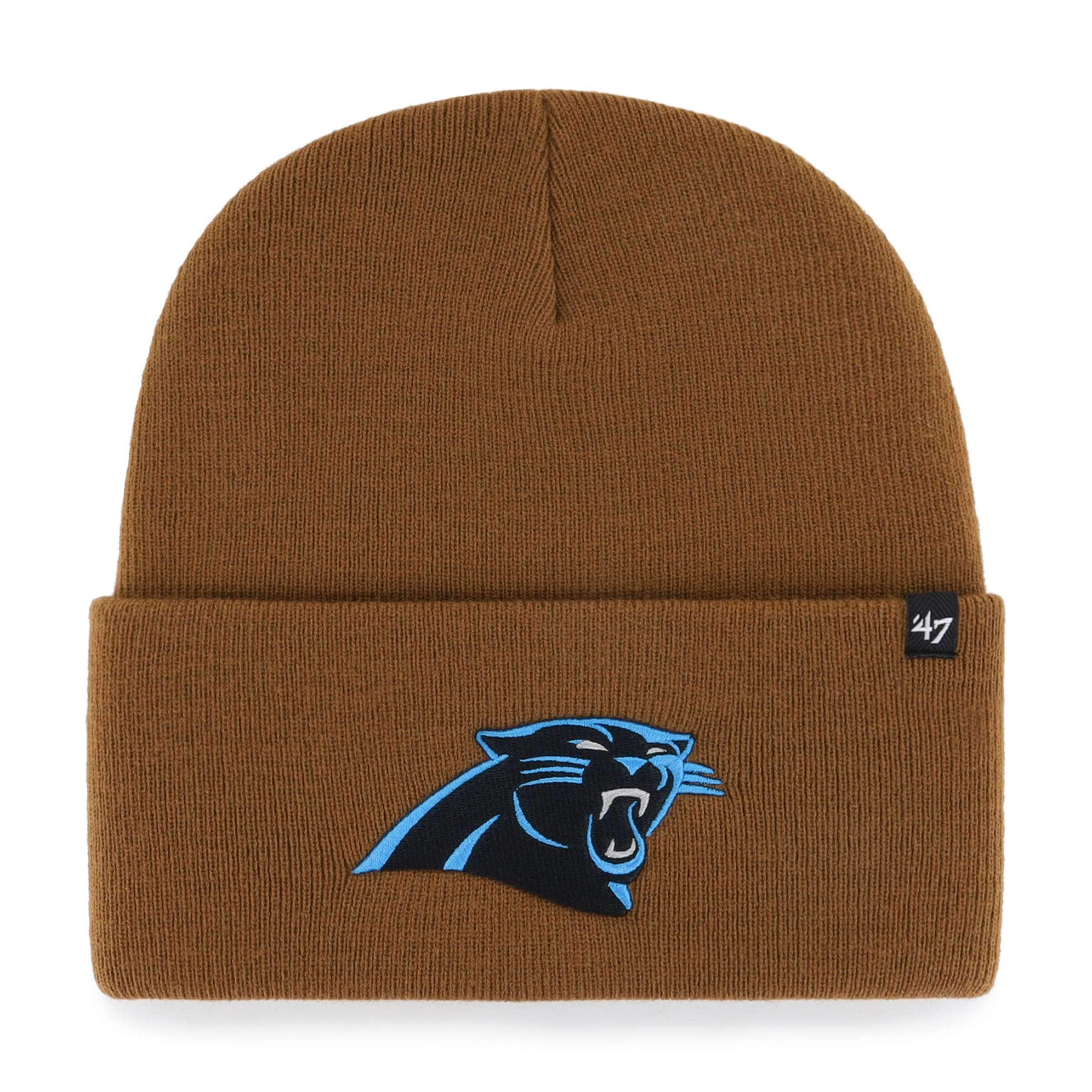 Men's Carhartt x '47 Brown Carolina Panthers Cuffed Knit Hat