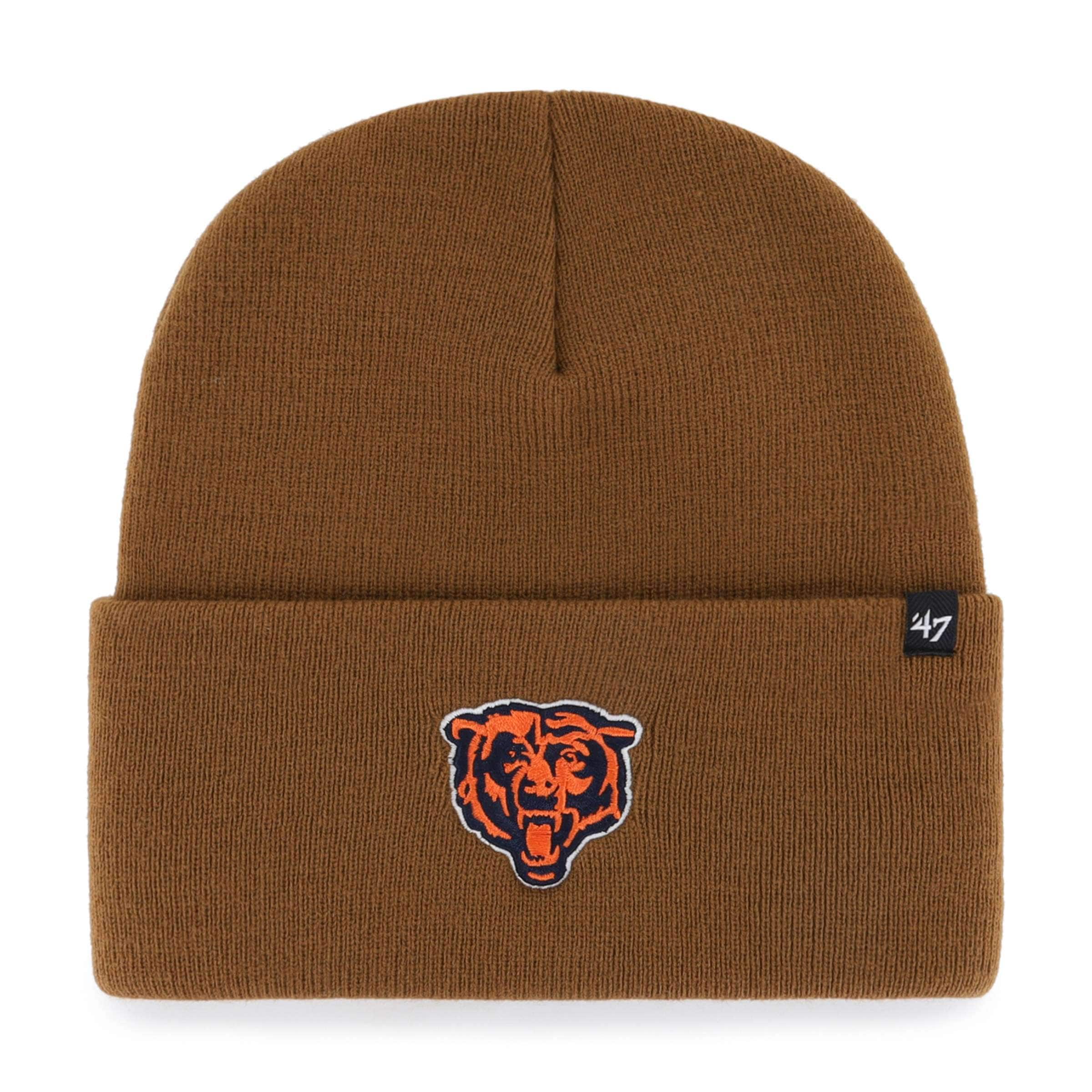 Men's Carhartt x '47 Brown Chicago Bears Cuffed Knit Hat