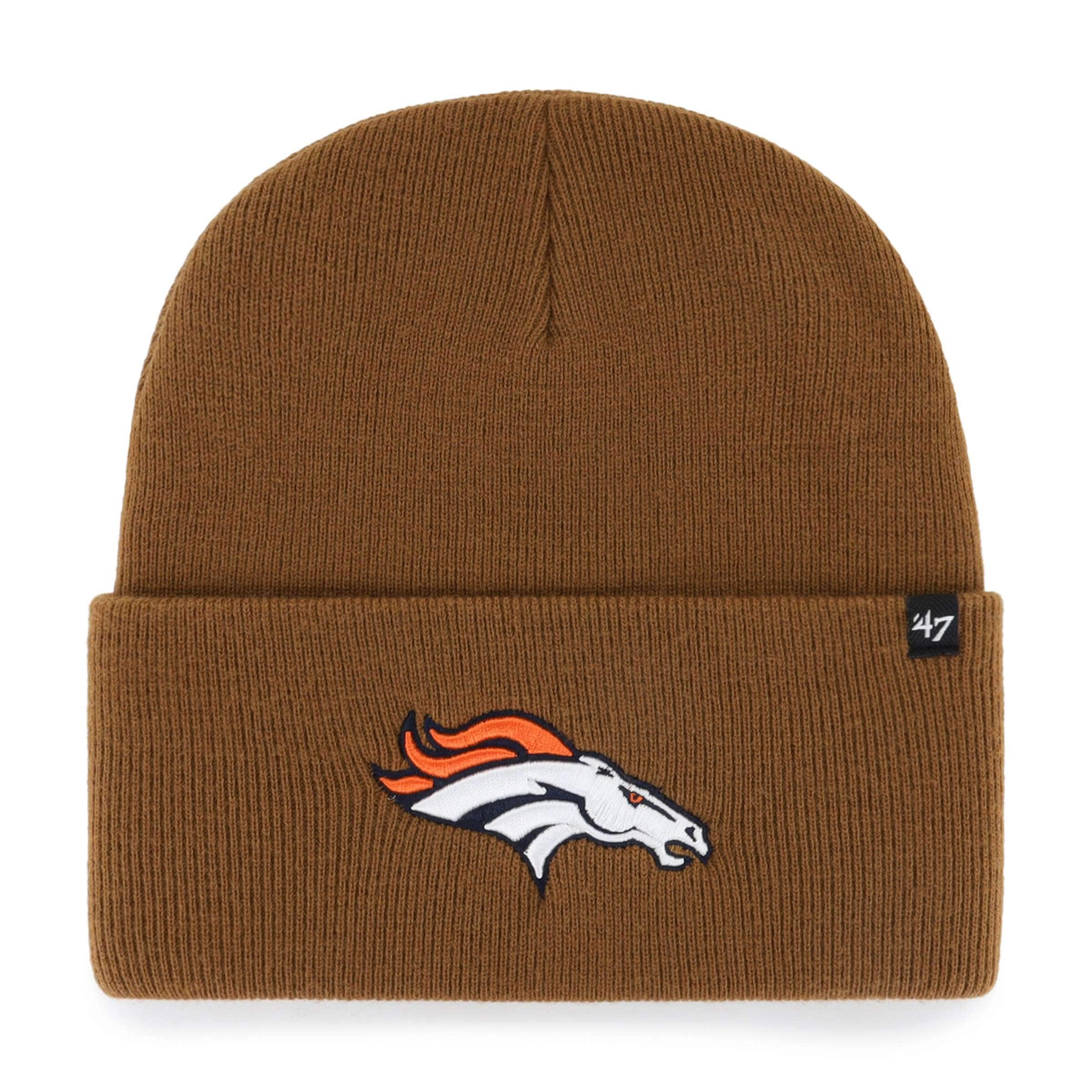 Men's Carhartt x '47 Brown Denver Broncos Cuffed Knit Hat