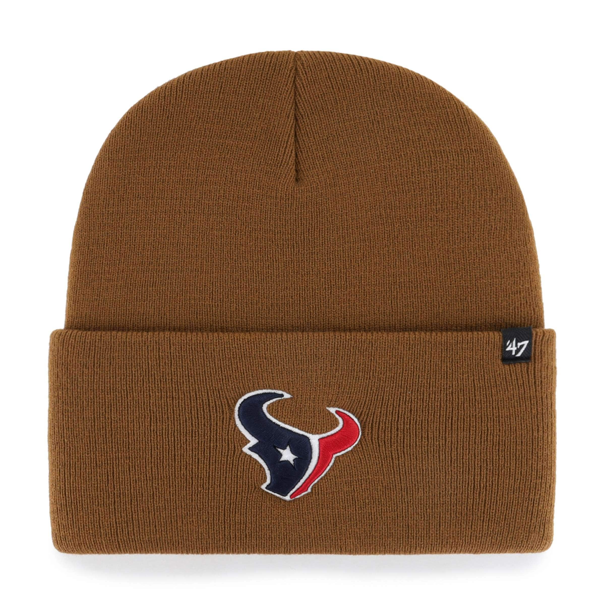 Men's Carhartt x '47 Brown Houston Texans Cuffed Knit Hat