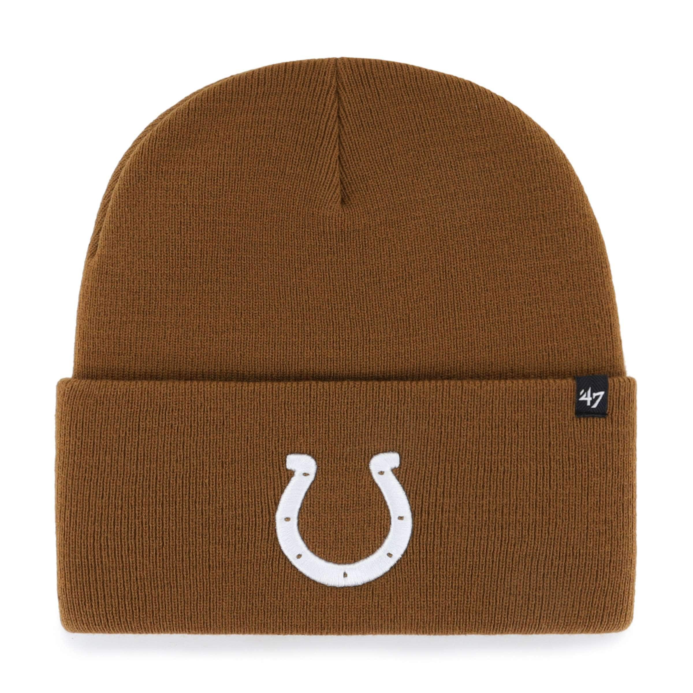 Men's Carhartt x '47 Brown Indianapolis Colts Cuffed Knit Hat