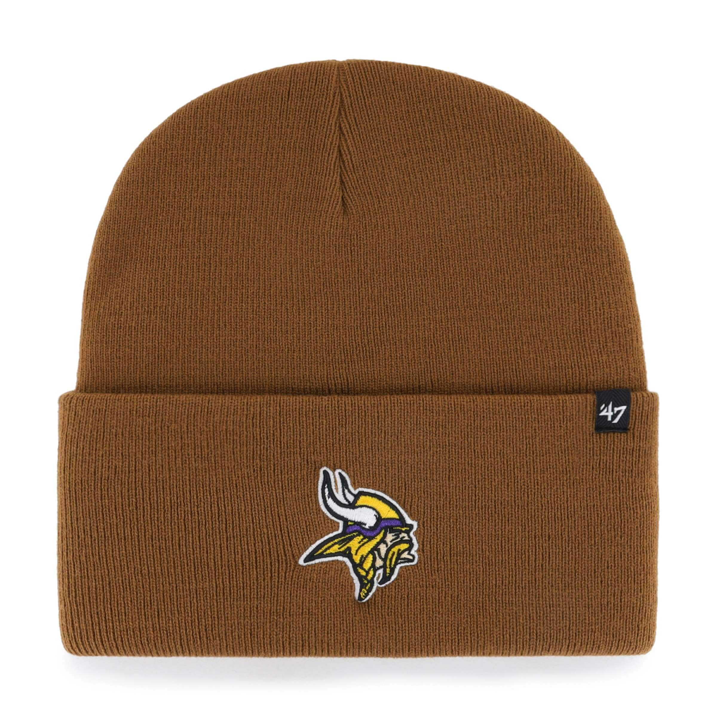 Men's Carhartt x '47 Brown Minnesota Vikings Cuffed Knit Hat