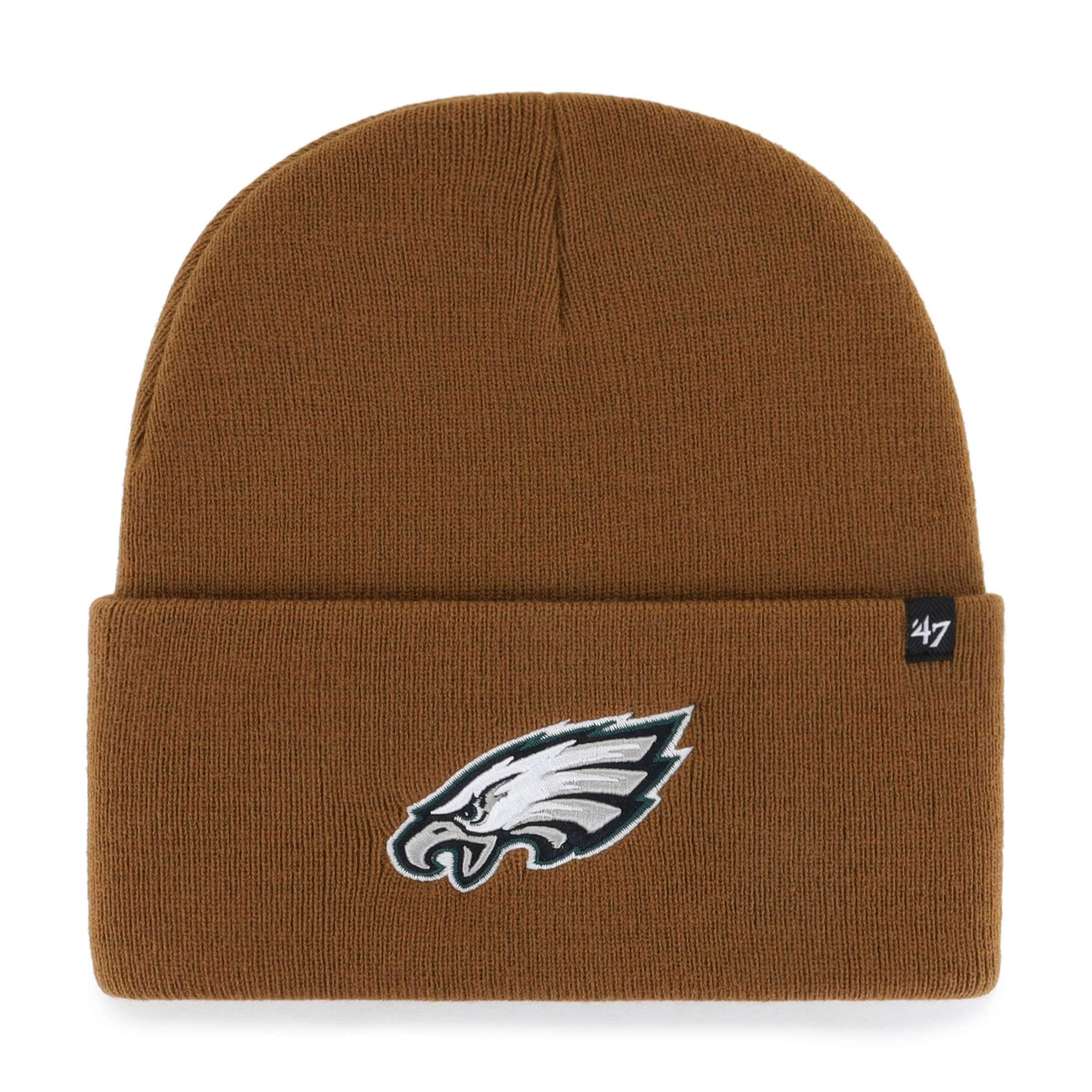 Men's Carhartt x '47 Brown Philadelphia Eagles Cuffed Knit Hat
