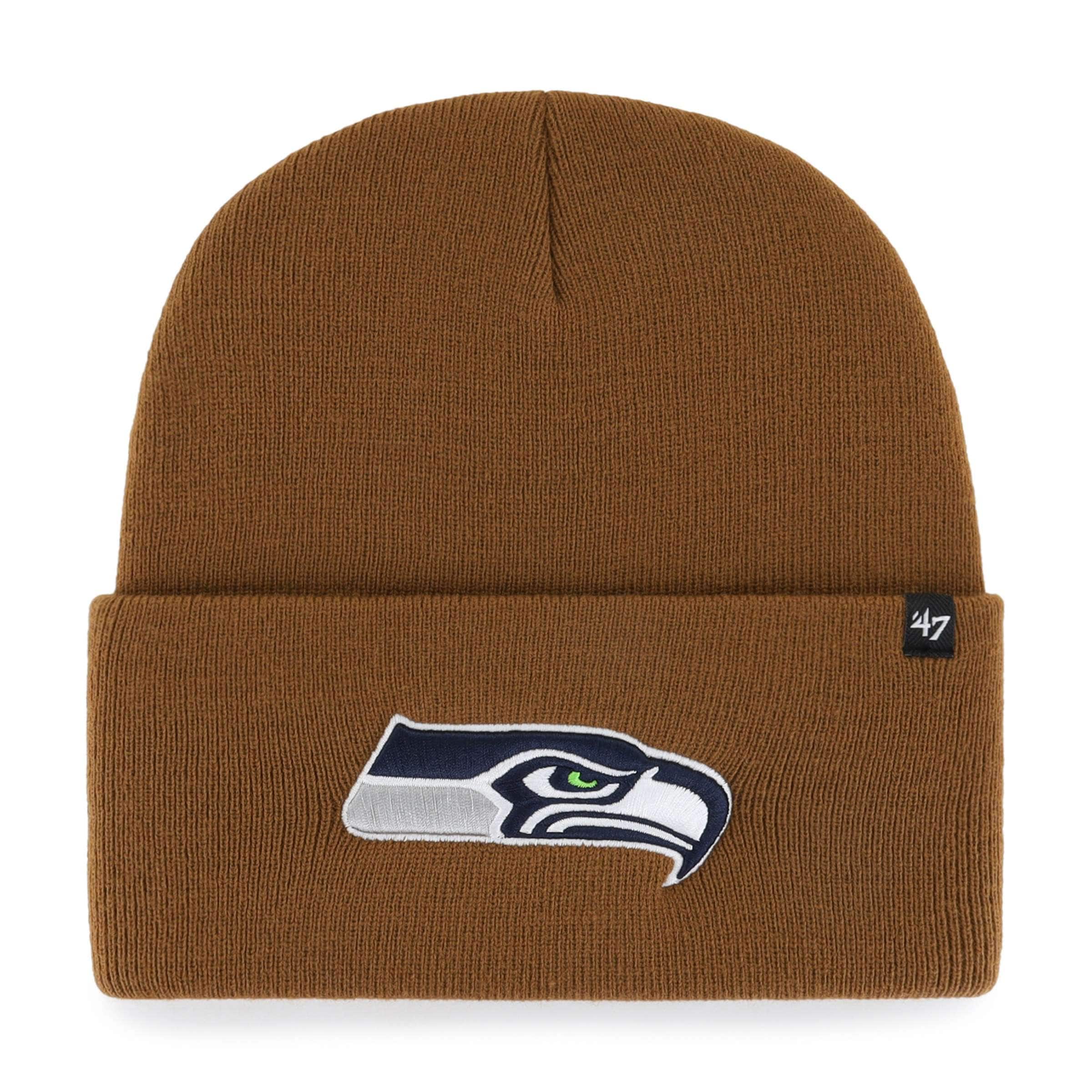 Men's Carhartt x '47 Brown Seattle Seahawks Cuffed Knit Hat