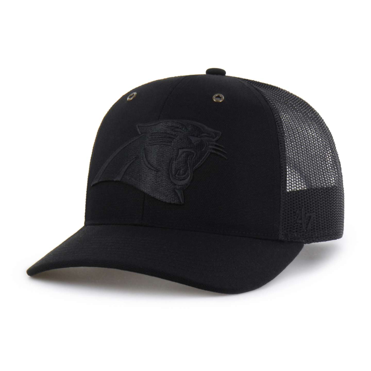 Мужская кепка Carhartt Carolina Panthers '47 Trucker Relaxed Fit, цвет: Чёрный — фото 1