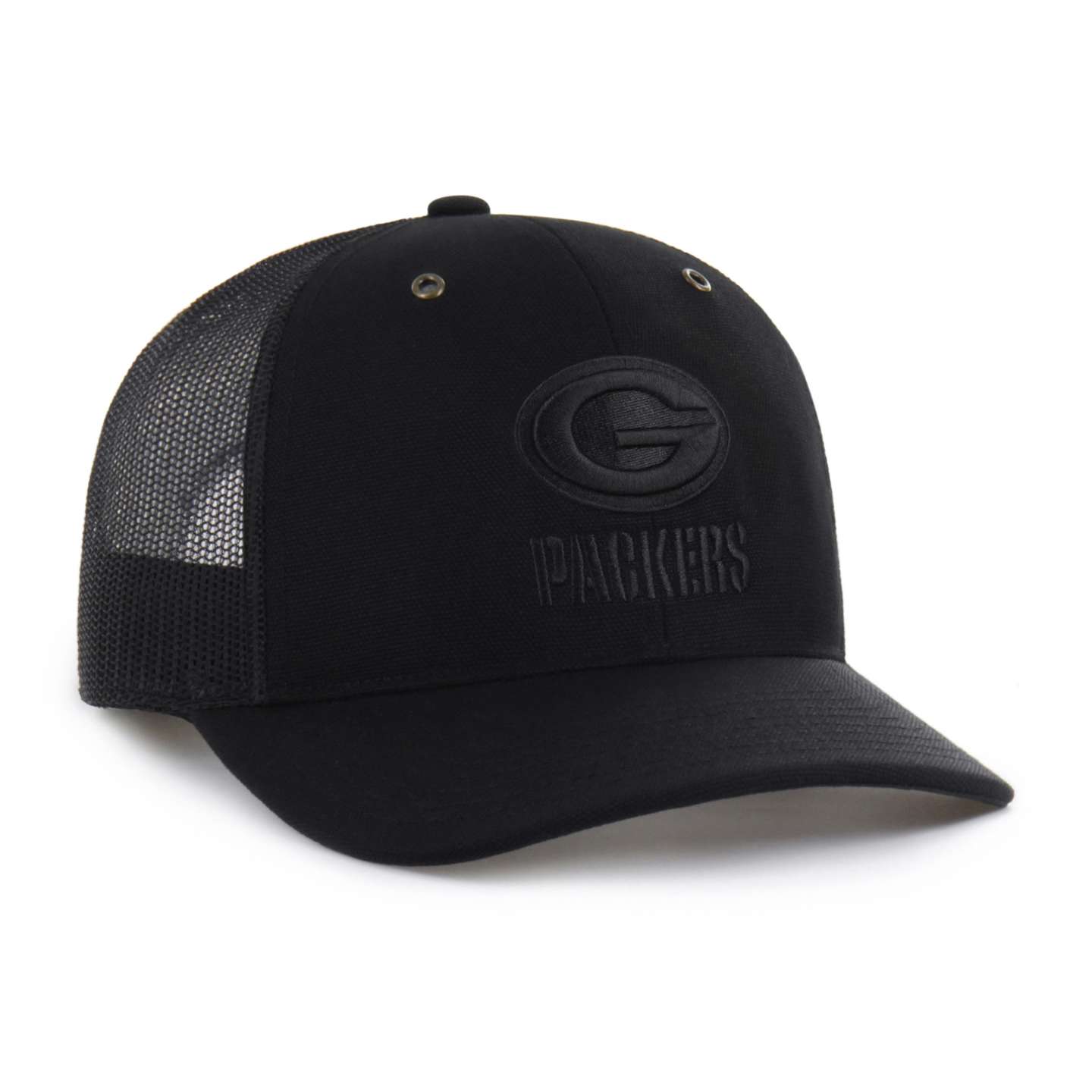 Мужская кепка Carhartt Green Bay Packers '47 Trucker Relaxed Fit, цвет: Чёрный — фото 4