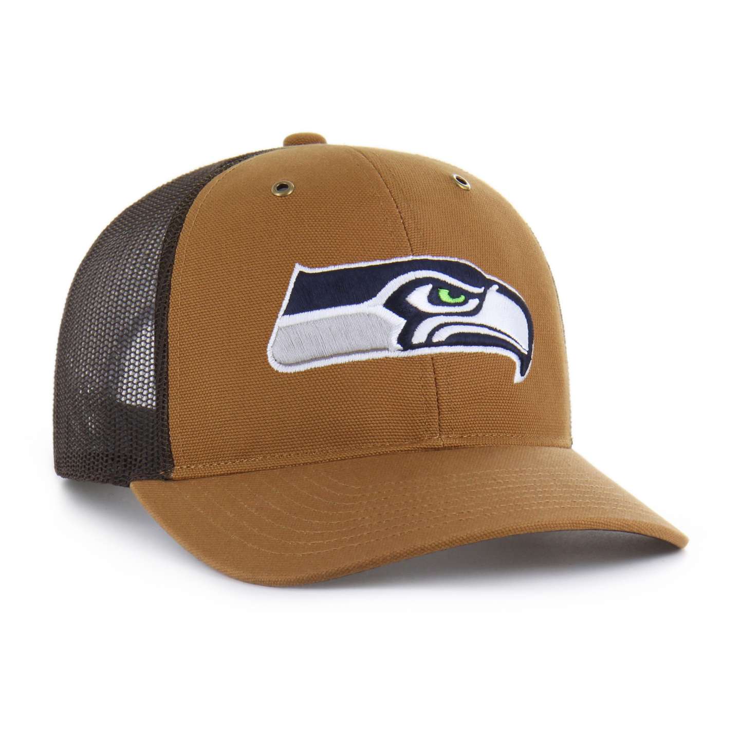 Кепка Carhartt Seattle Seahawks '47 Trucker Relaxed Fit, цвет: Коричневый — фото 4