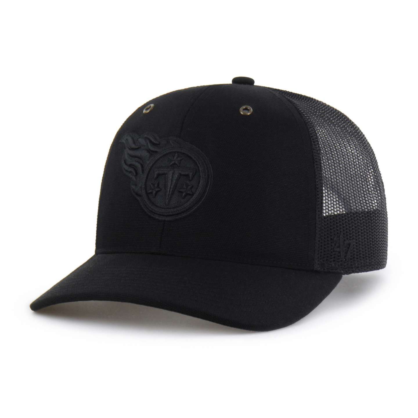 Кепка-тракер Carhartt Tennessee Titans '47 Trucker, свободного кроя, цвет: Чёрный — фото 1