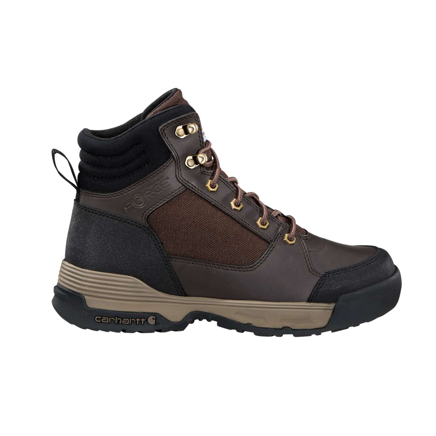 Мужские ботинки Carhartt Force HD 6" Soft Toe Work Boot, цвет: Тёмный коричневый — фото 2