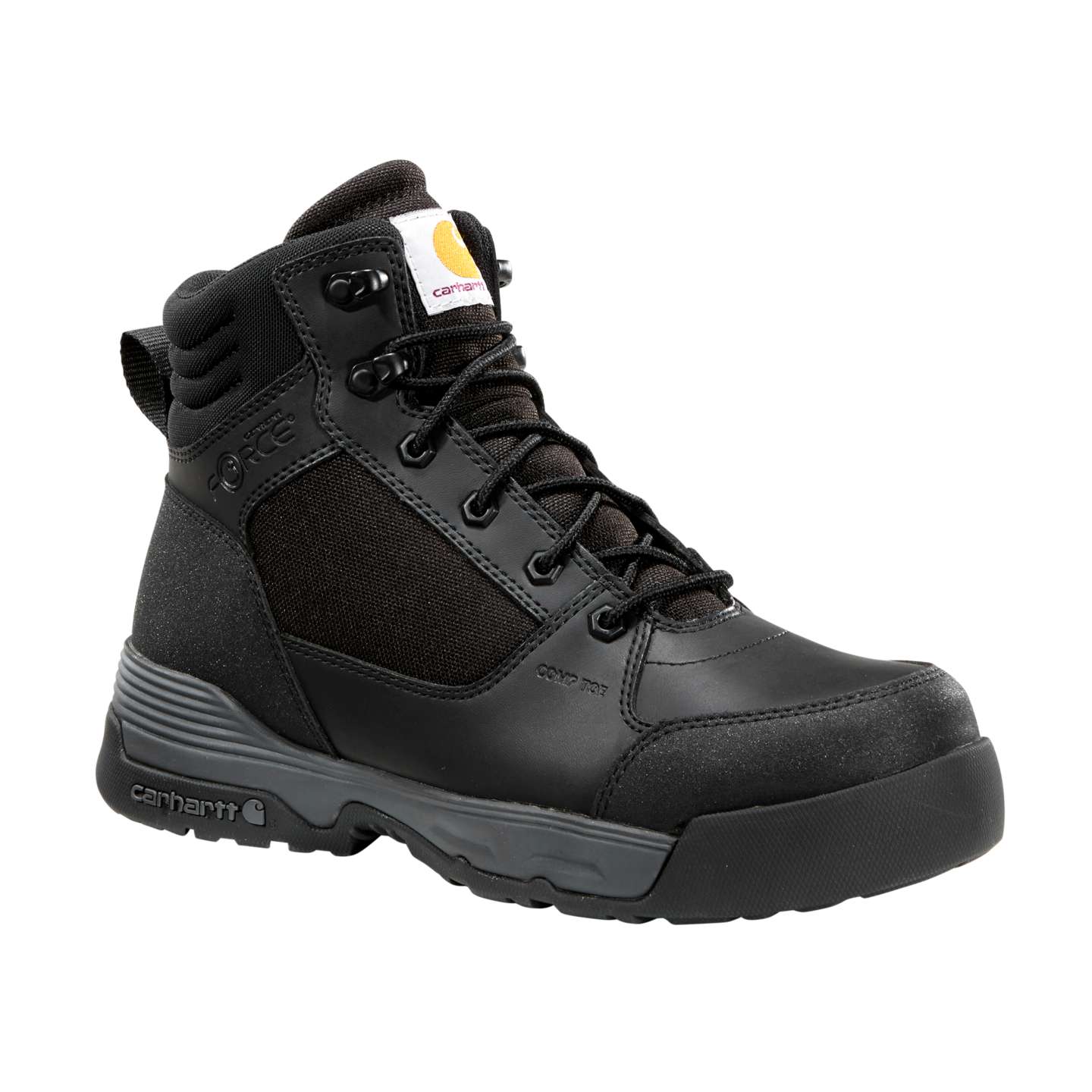 Мужские ботинки Carhartt Force HD 6" Composite Toe Work Boot, цвет: Чёрный — фото 1