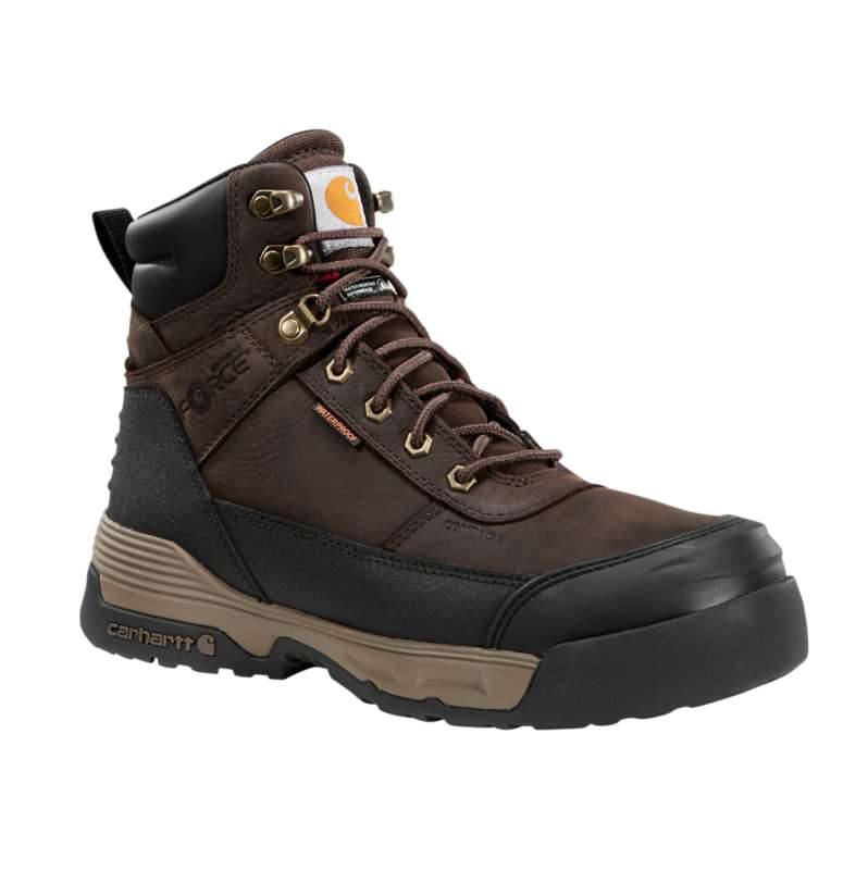 Carhartt  Dark Brown Force HD 6" Waterproof Insulated Composite Toe Work Boot