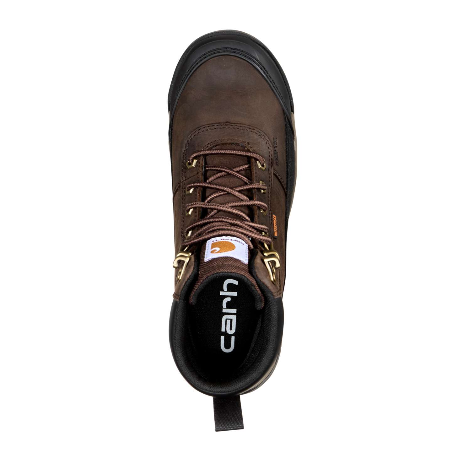 Мужские ботинки Carhartt Force HD 6" Waterproof Insulated Composite Toe Work, цвет: Тёмный коричневый — фото 6