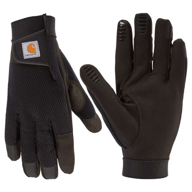 Carhartt  Black Men's Synthetic Leather High Dexterity Touch Sensitive Secure Grip Cuff Glove