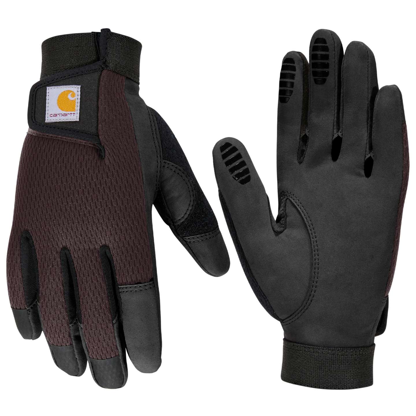 Женские перчатки Carhartt Synthetic Leather High Dexterity Touch Sensitive Secure Cuff, цвет: Ежевичный — фото 1