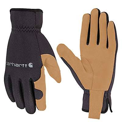 Carhartt Men's Black Barley High Dexterity Open Cuff Glove