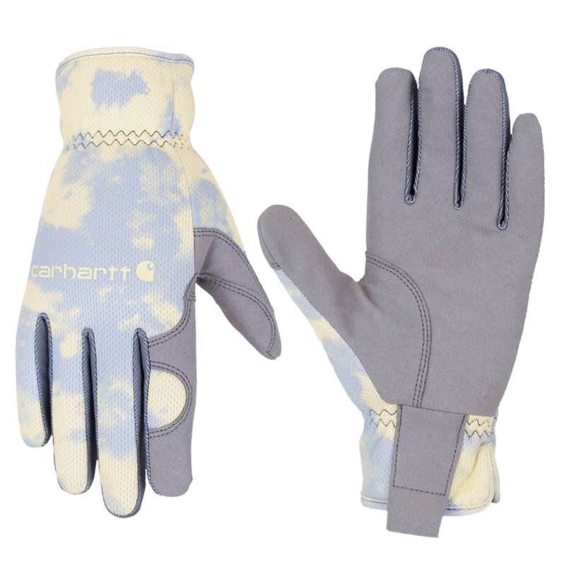Carhartt  Blue Aura Watercolor Camo Women's High Dexterity Open Cuff Glove