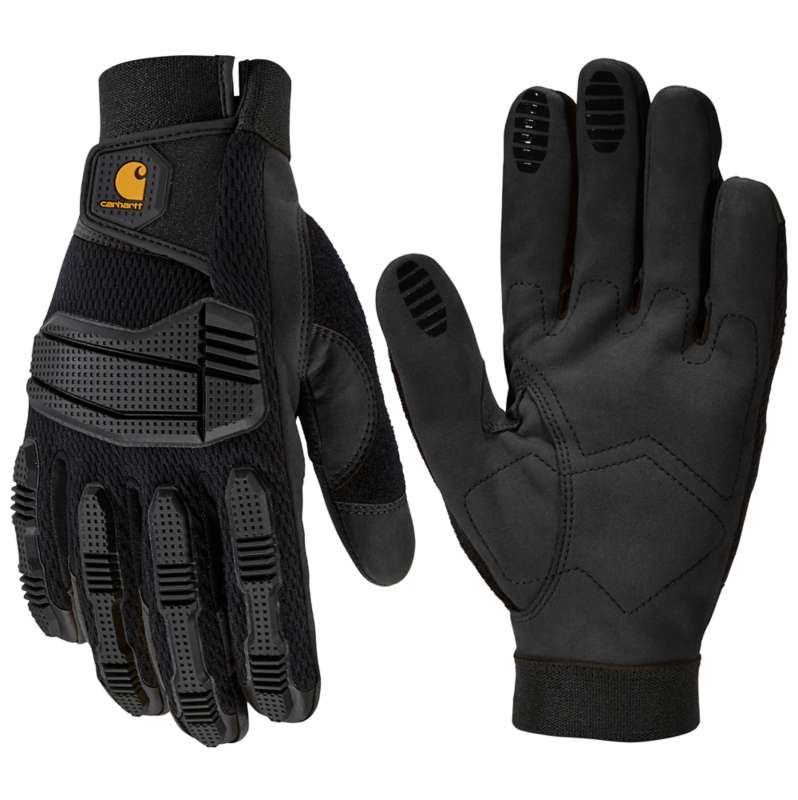 Carhartt  Black High Dexterity Protective Knuckle Guard Glove