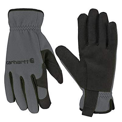 Carhartt Men's Gray Thermal-Lined High Dexterity Open Cuff Glove