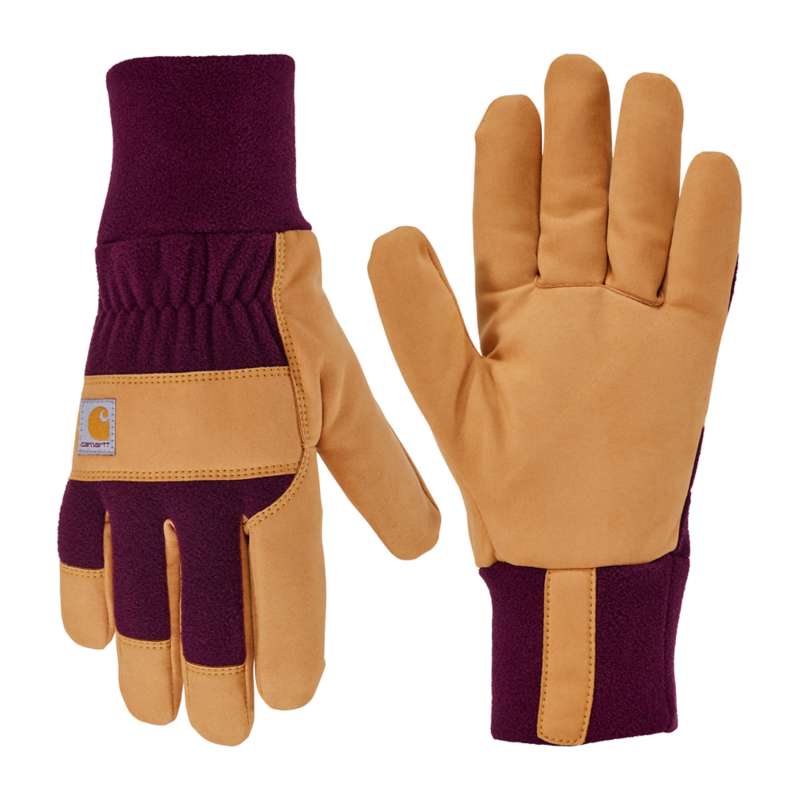 Carhartt  Eggplant Women's Wind Resistant Fleece Work Glove