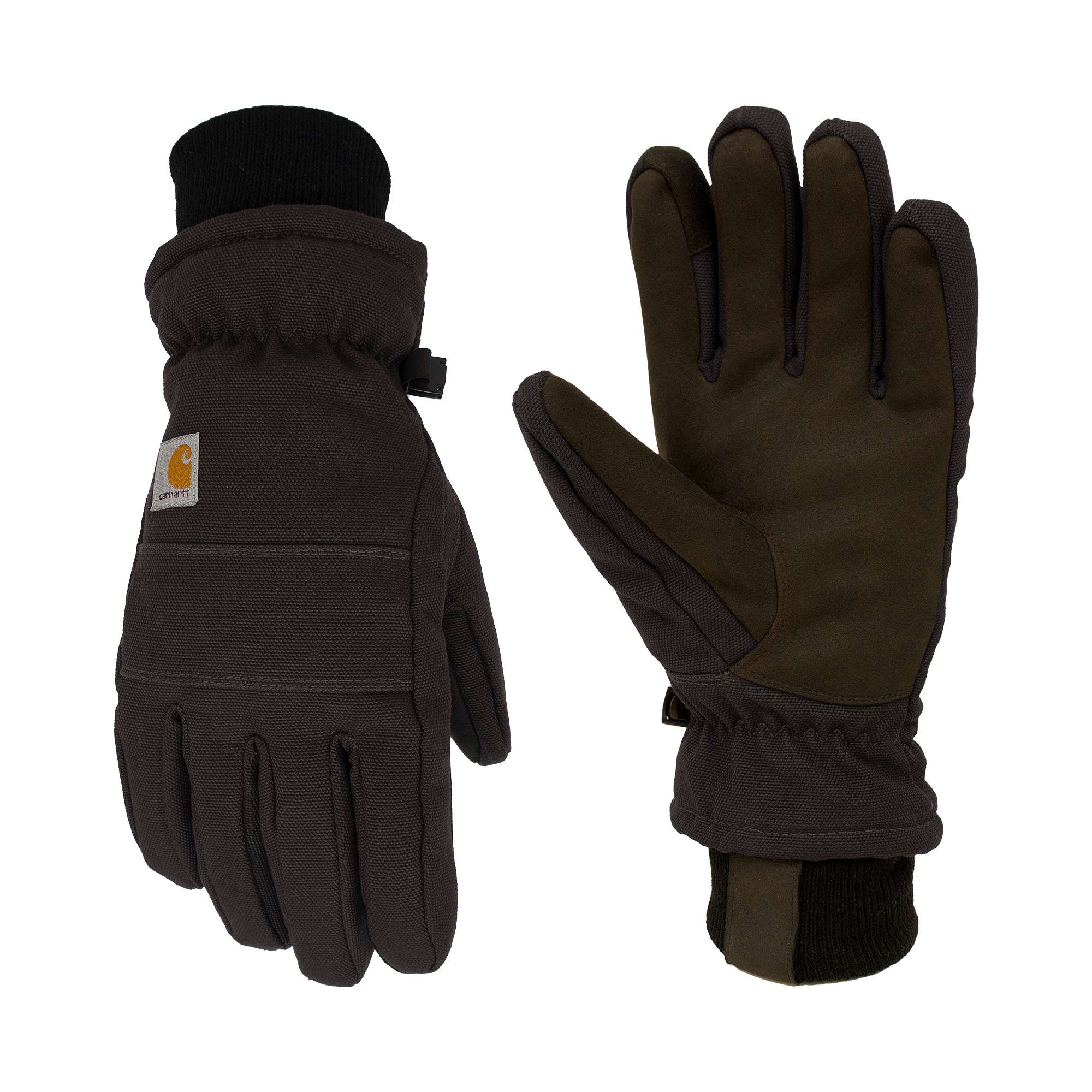 Insulated Duck/Synthetic Leather Knit Cuff Glove
