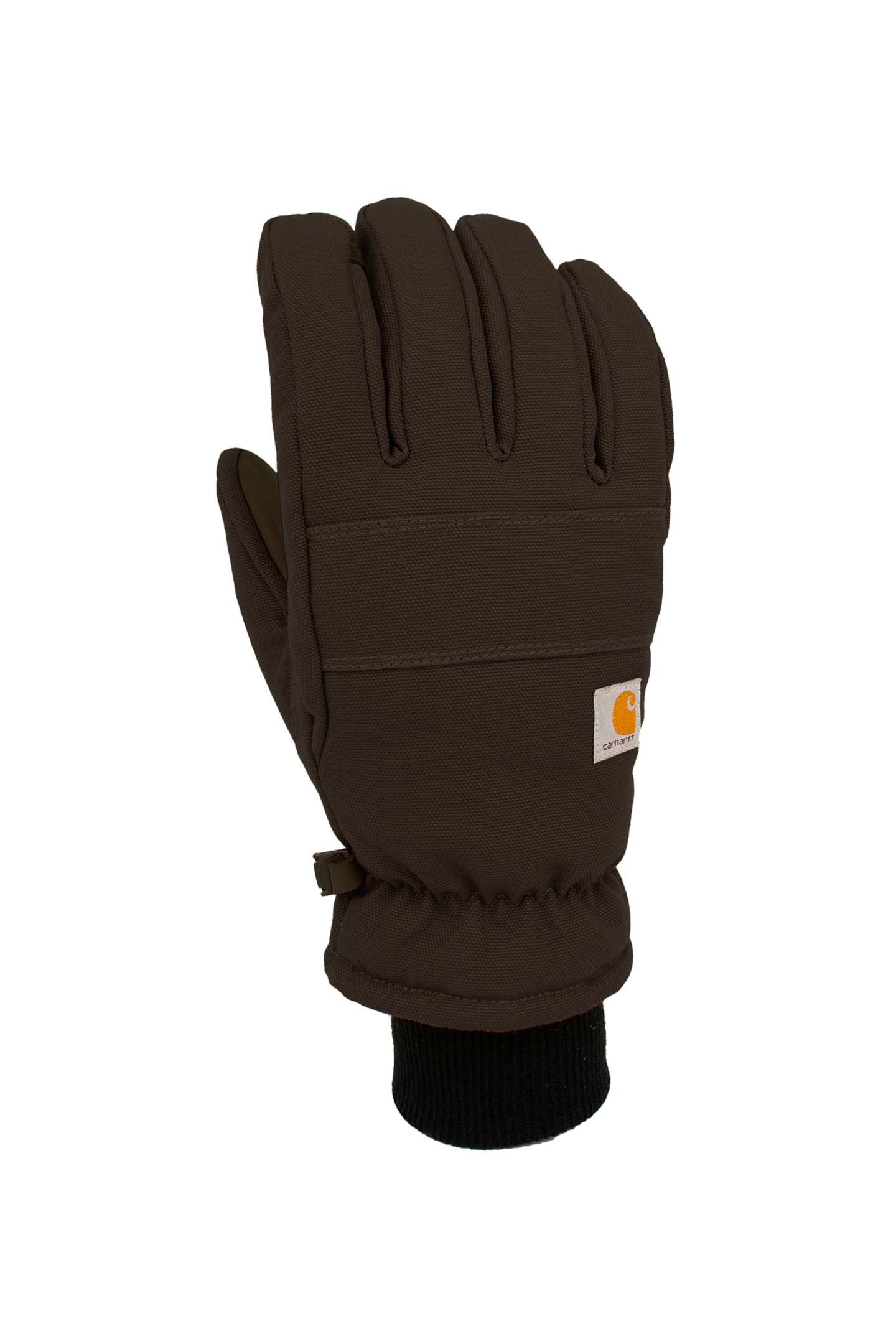 Мужские перчатки Carhartt Insulated Duck/Synthetic Leather Knit Cuff Glove, цвет: Чёрный — фото 2