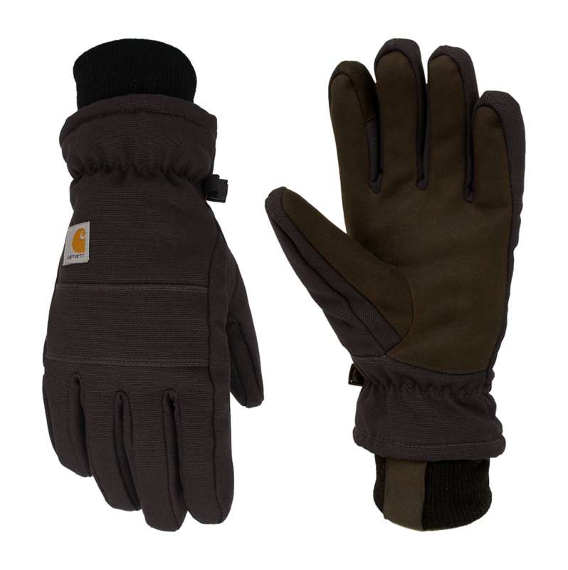 Carhartt  Black Women's Insulated Duck/Synthetic Leather Knit Cuff Glove