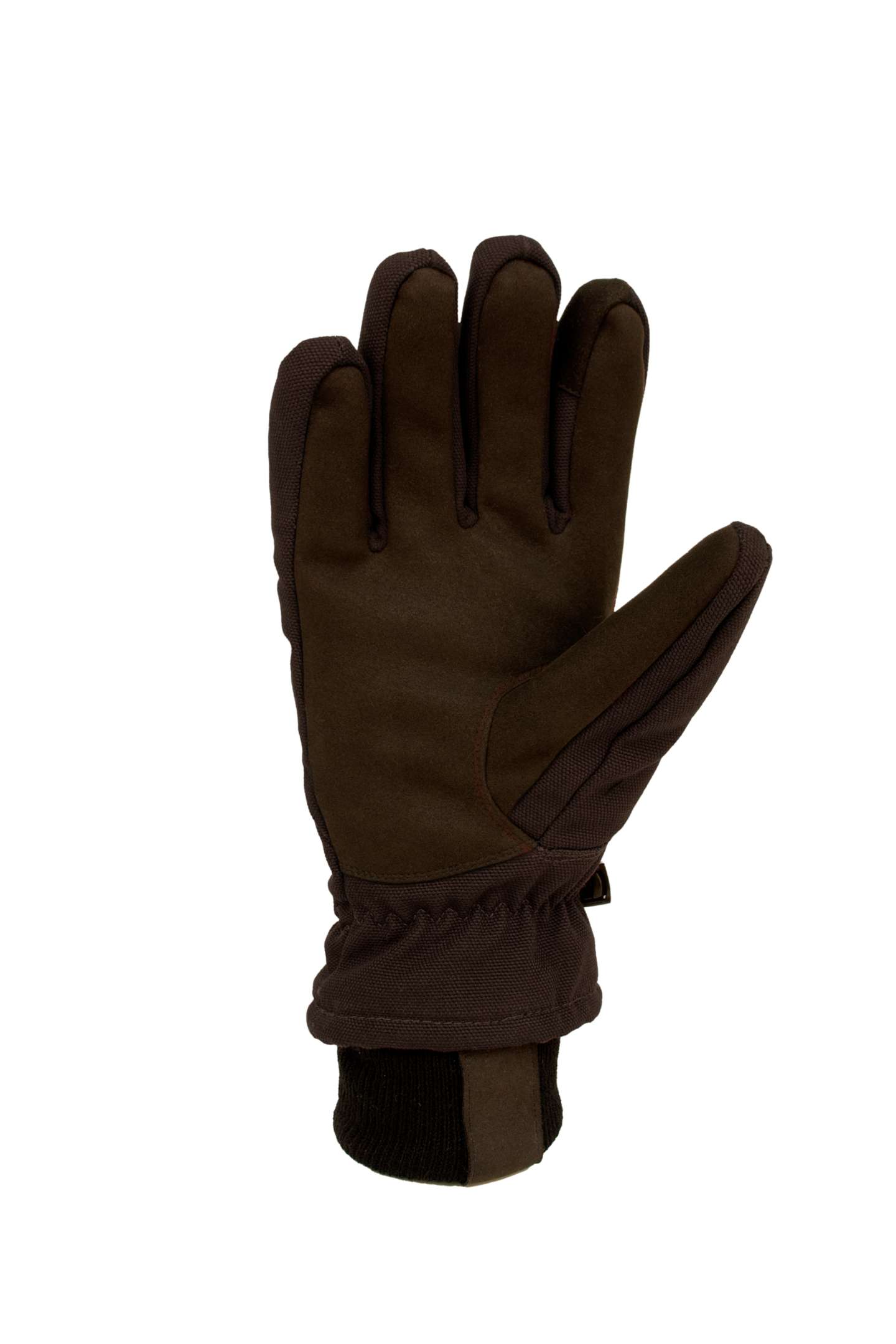 Женские перчатки Carhartt Insulated Duck/Synthetic Leather Knit Cuff Glove, цвет: Чёрный — фото 3