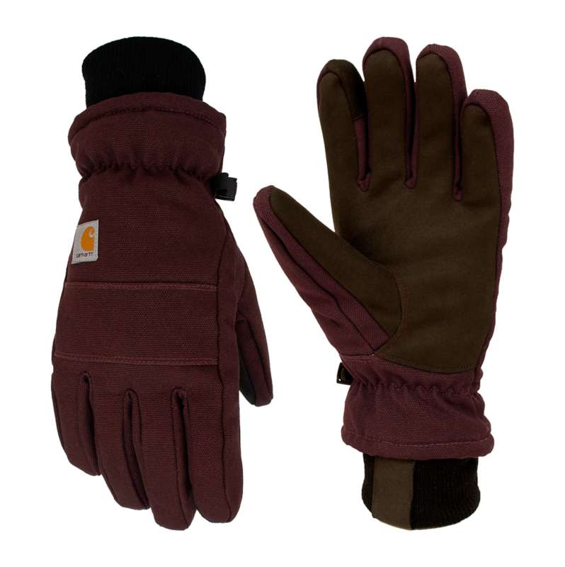 Carhartt  Blackberry Women's Insulated Duck Synthetic Leather Touch-Sensitive Knit Cuff Glove