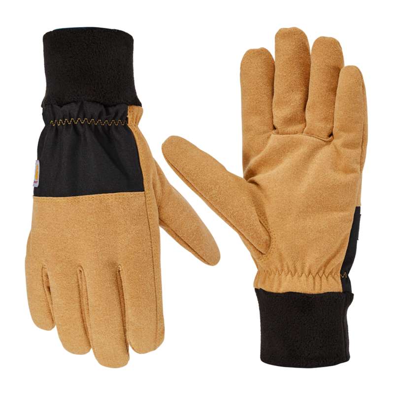 Carhartt  Black Barley Thermal-Lined Fleece Cuff Glove