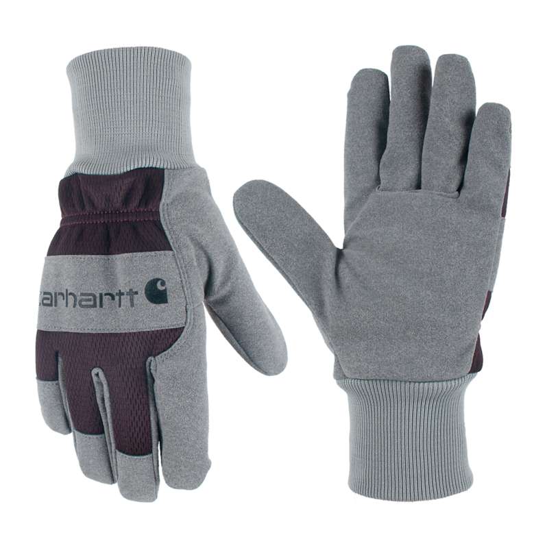 Carhartt  Blackberry Women's Synthetic Suede Knit Cuff Glove