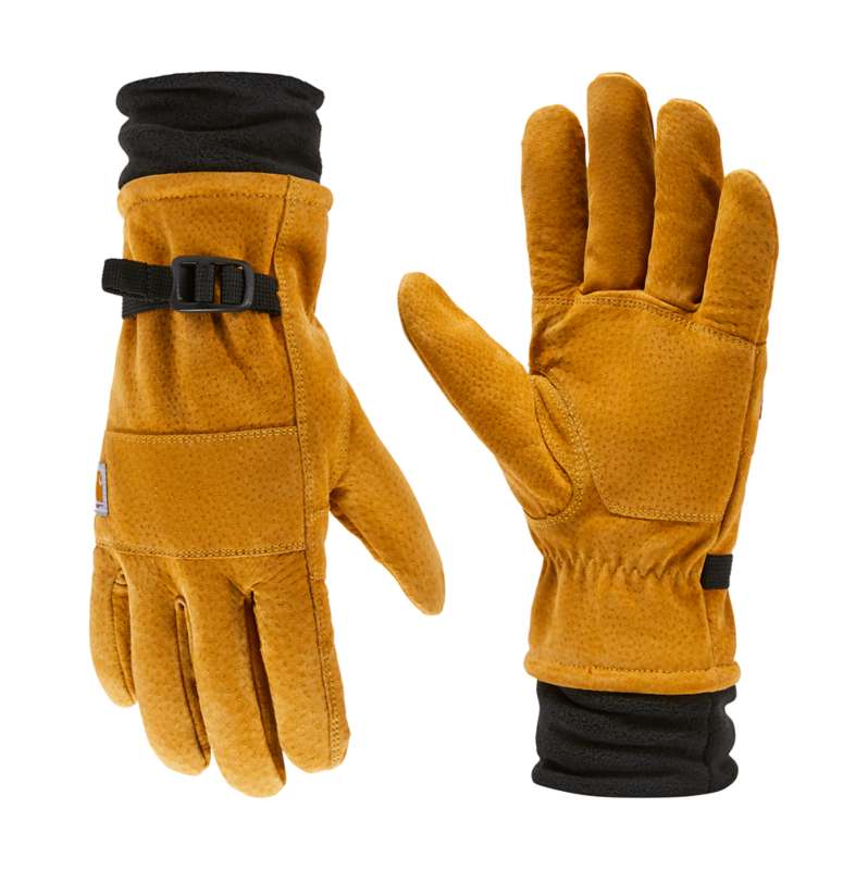Carhartt  Carhartt Brown Sherpa-Lined Leather Glove