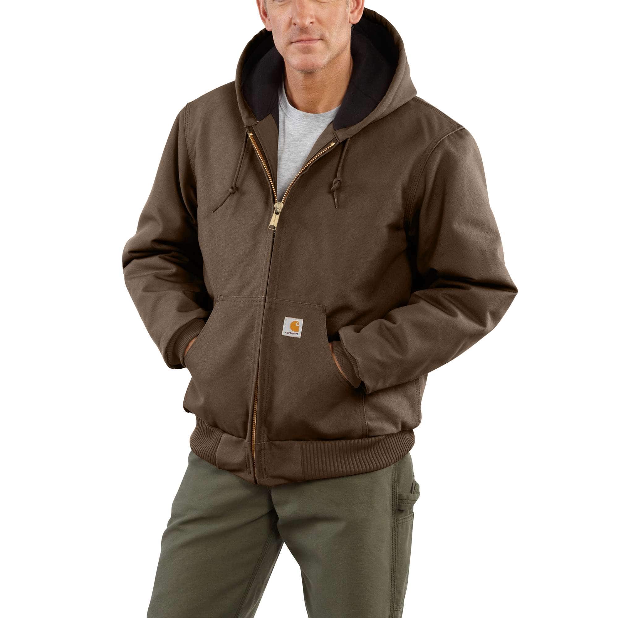 Loose Fit Firm Duck Insulated Flannel-Lined Active Jac