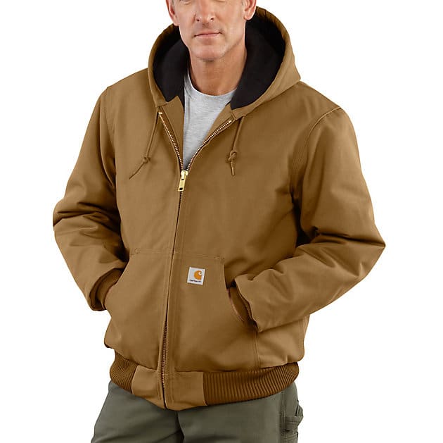 Loose Fit Firm Duck Insulated Flannel-Lined Active Jac - 3 Warmest Rating | Gifts under $125 | Carhartt