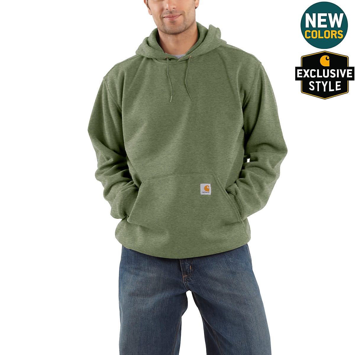Men's Hooded Pullover Midweight Sweatshirt K121 | Carhartt
