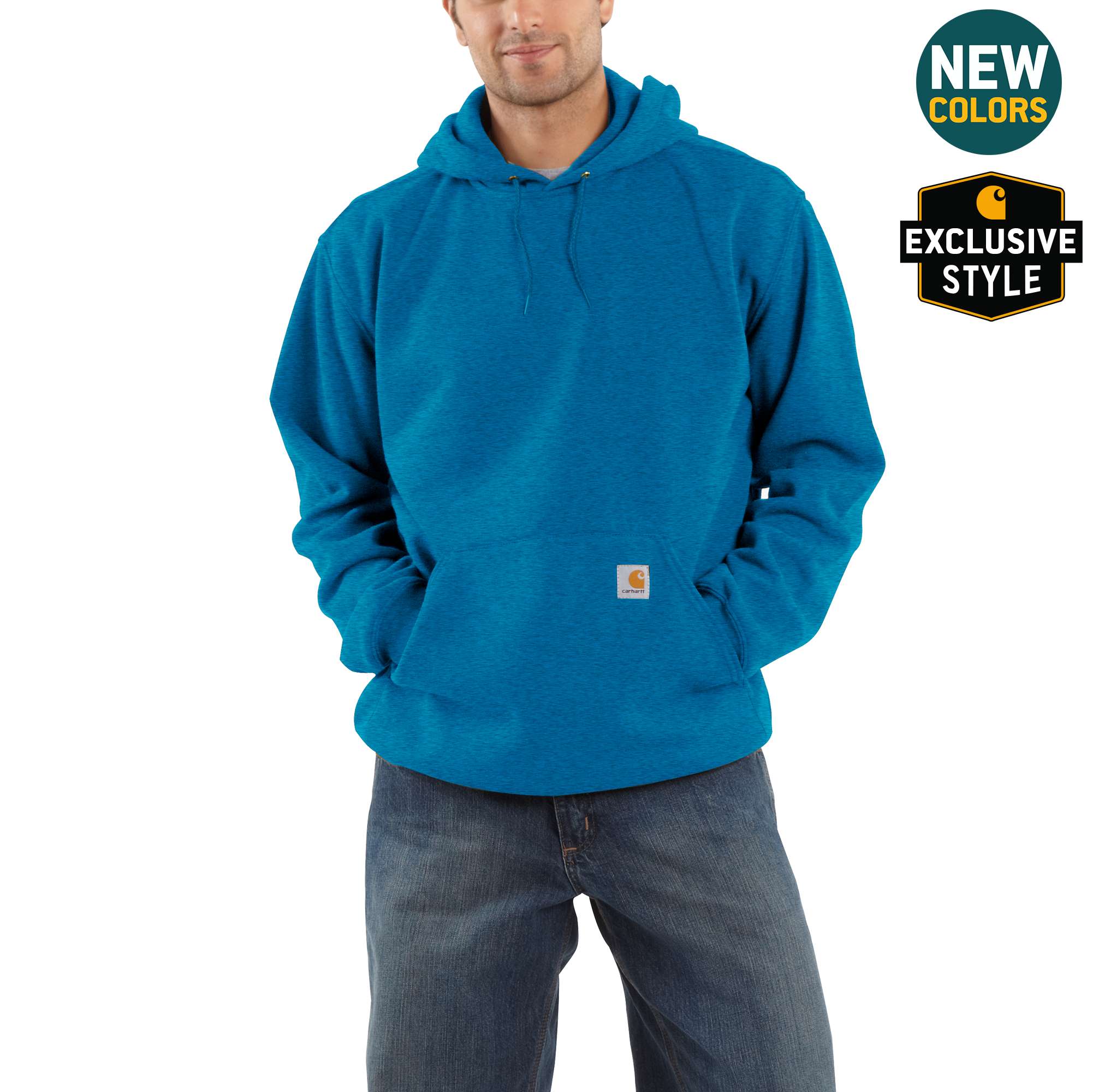 Men S Hooded Pullover Midweight Sweatshirt K121 Carhartt